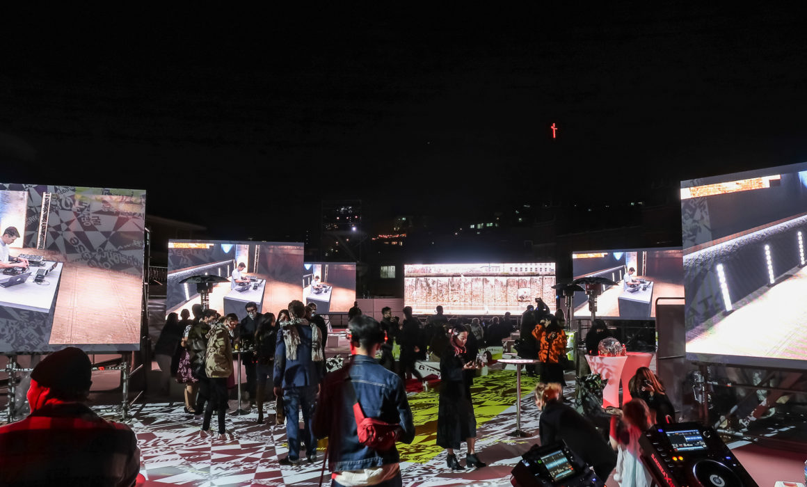 hybrid event on rooftop in seoul