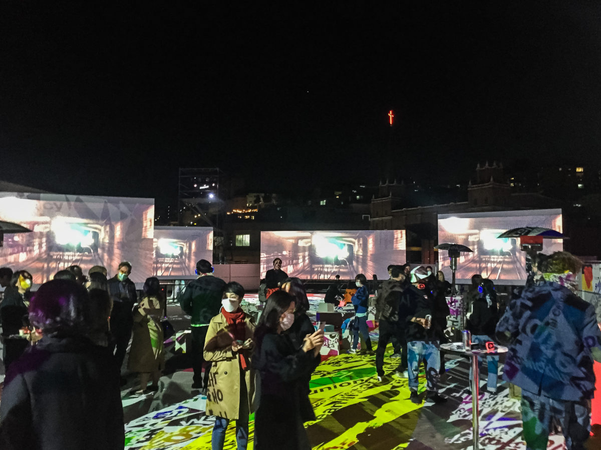 Hybrides Event auf Dachterasse in Seoul